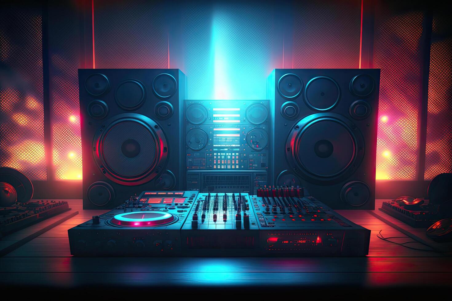 Music night party background. Illustration photo