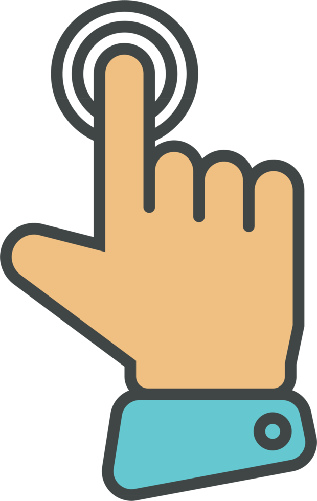 Hand cursor icon clip art png
