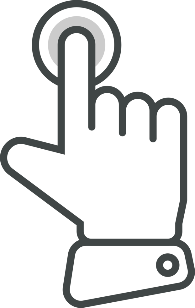 hand- cursor icoon klem kunst png