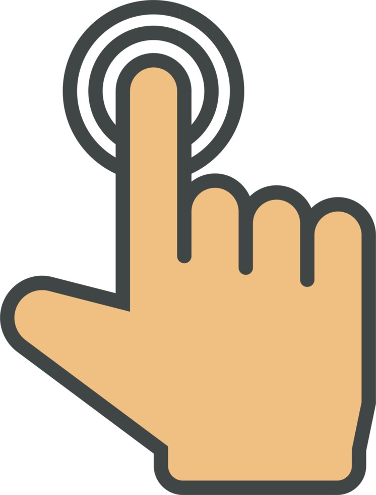 hand- cursor icoon klem kunst png