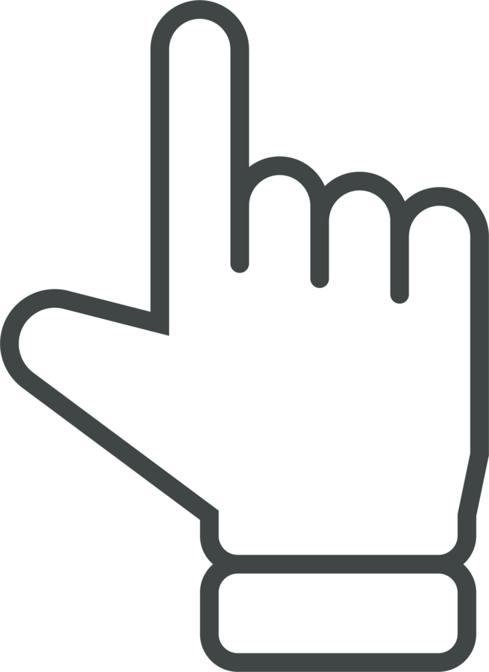 Hand cursor icon clip art png