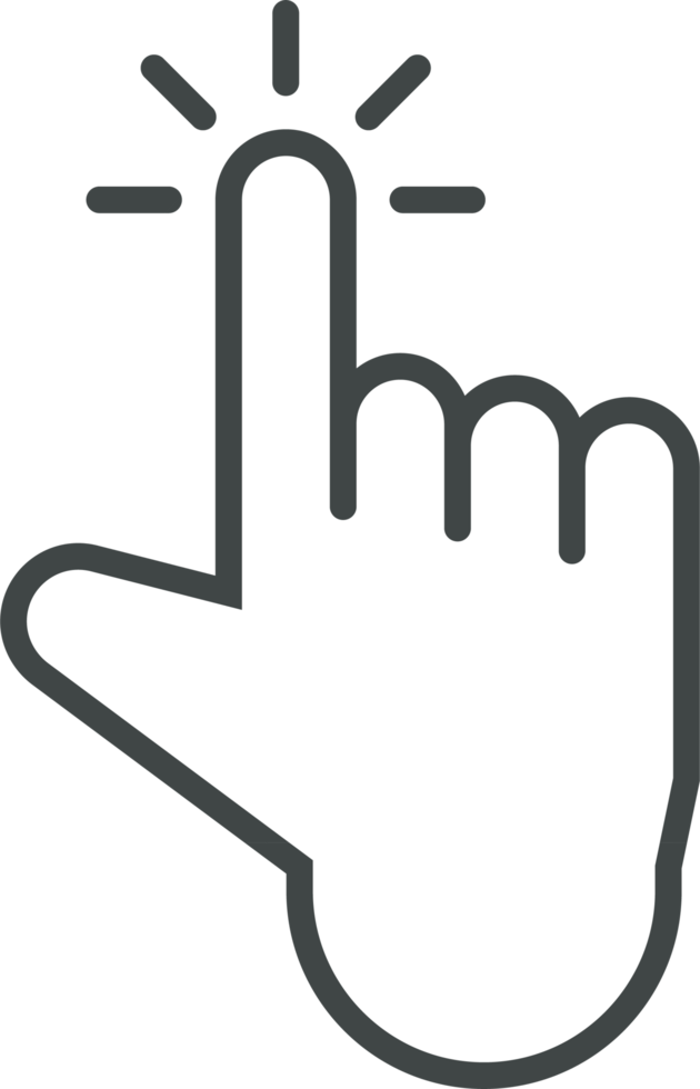 Hand cursor icon clip art png