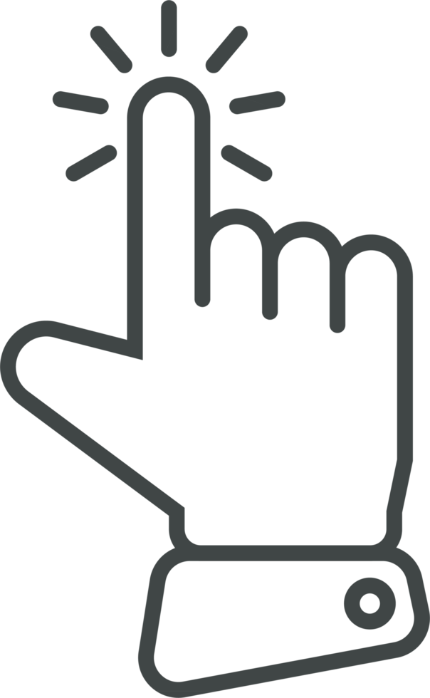 Hand cursor icon clip art png