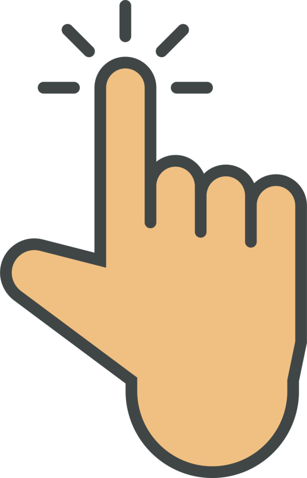 Hand cursor icon clip art png
