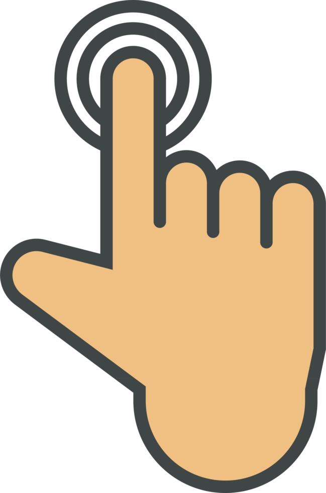 Hand cursor icon clip art png