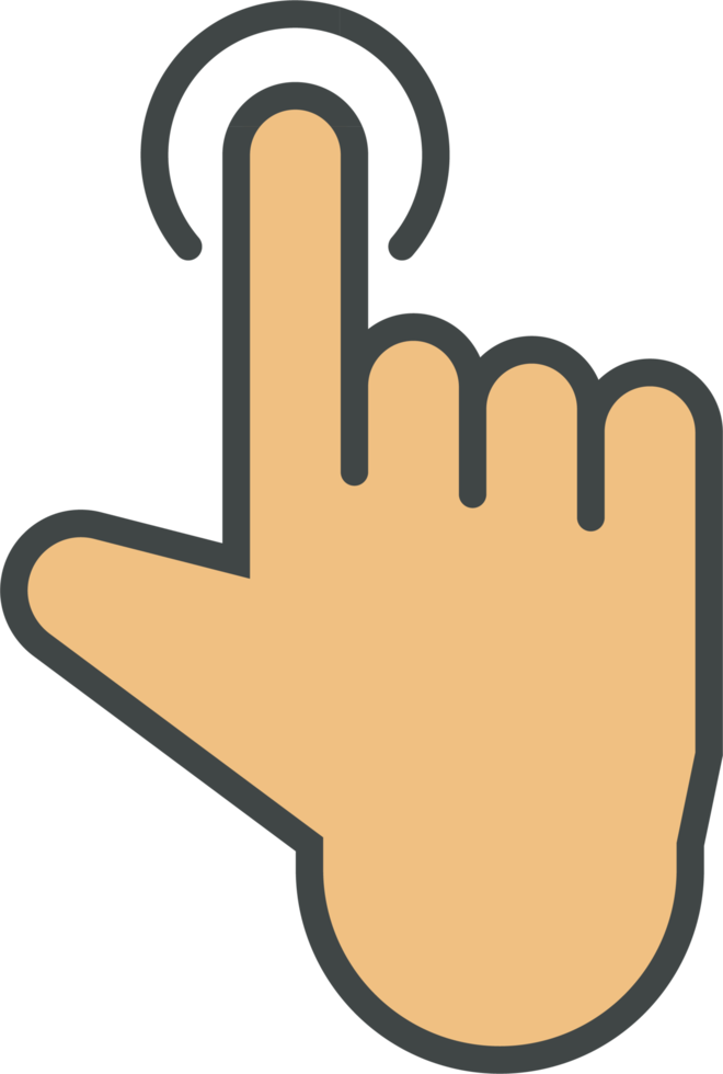 Hand cursor icon clip art png