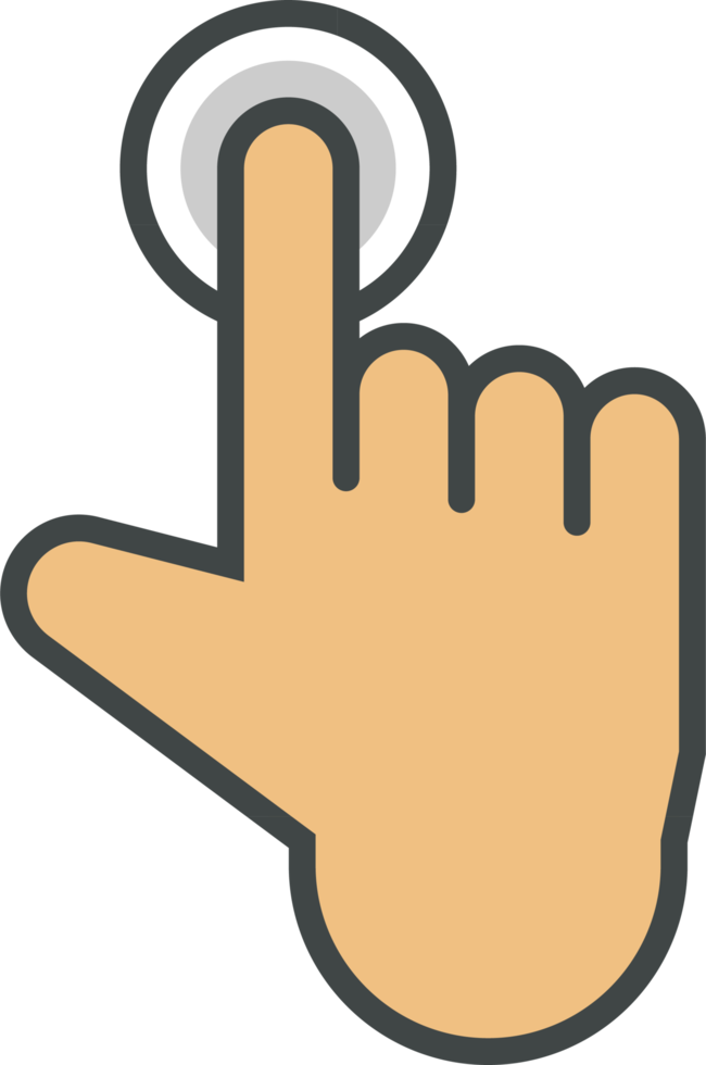 Hand cursor icon clip art png