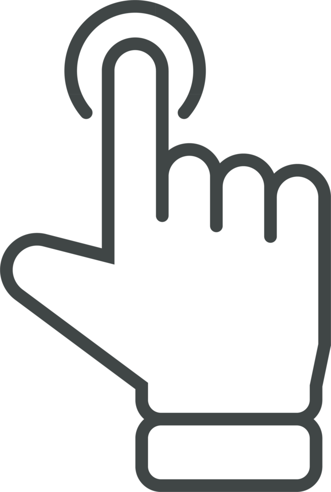 Hand cursor icon clip art png