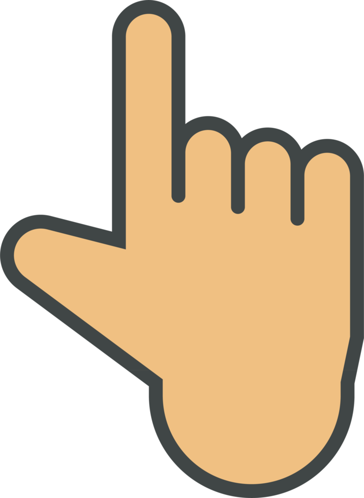 Hand cursor icon clip art png