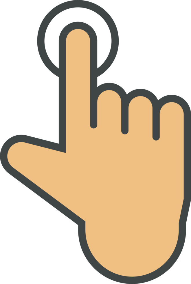 Hand cursor icon clip art png