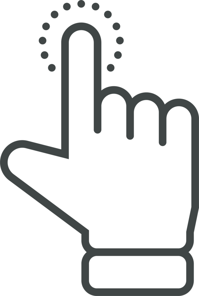 Hand cursor icon clip art png