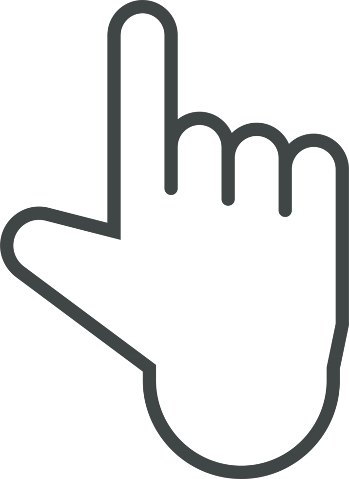 Hand cursor icon clip art png