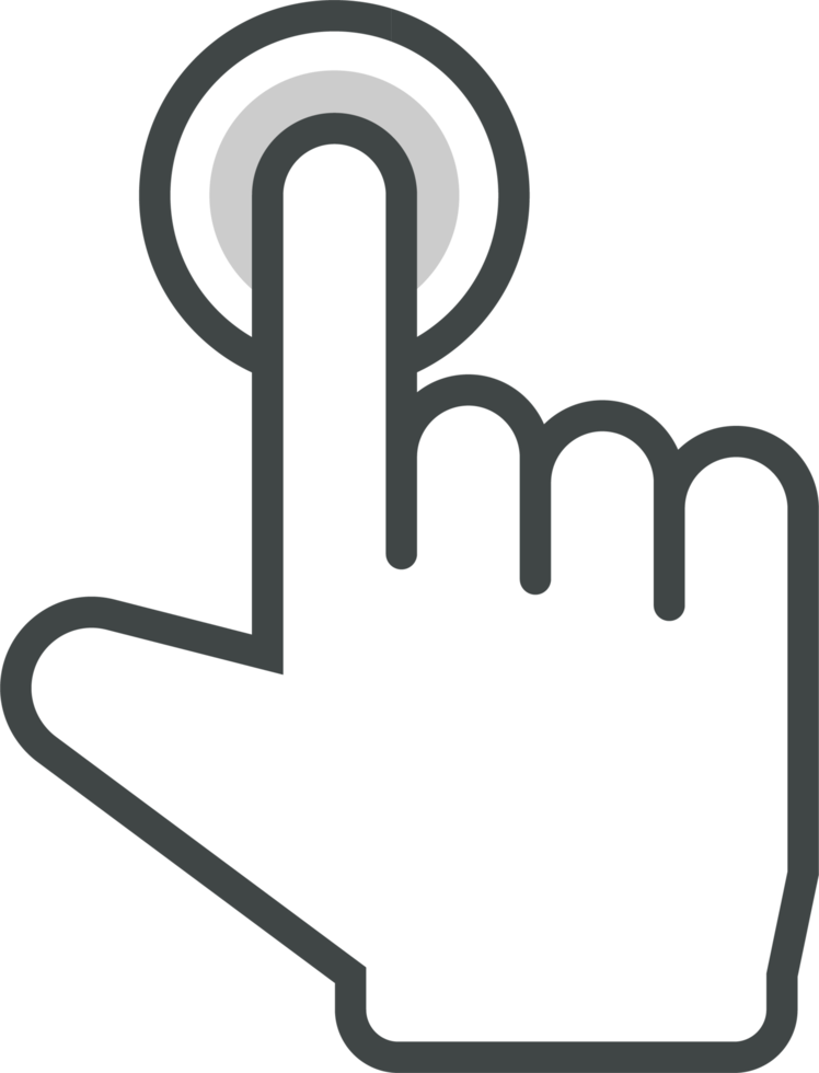 hand- cursor icoon klem kunst png