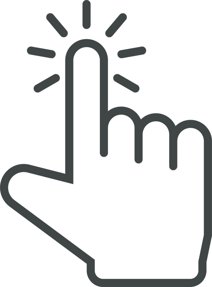 Hand cursor icon clip art png