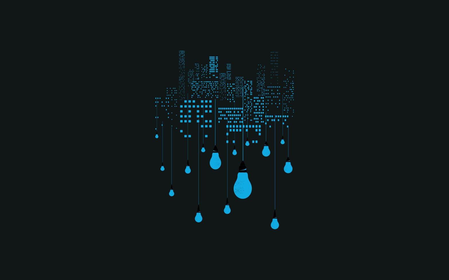 Print on demand , Light night city vector