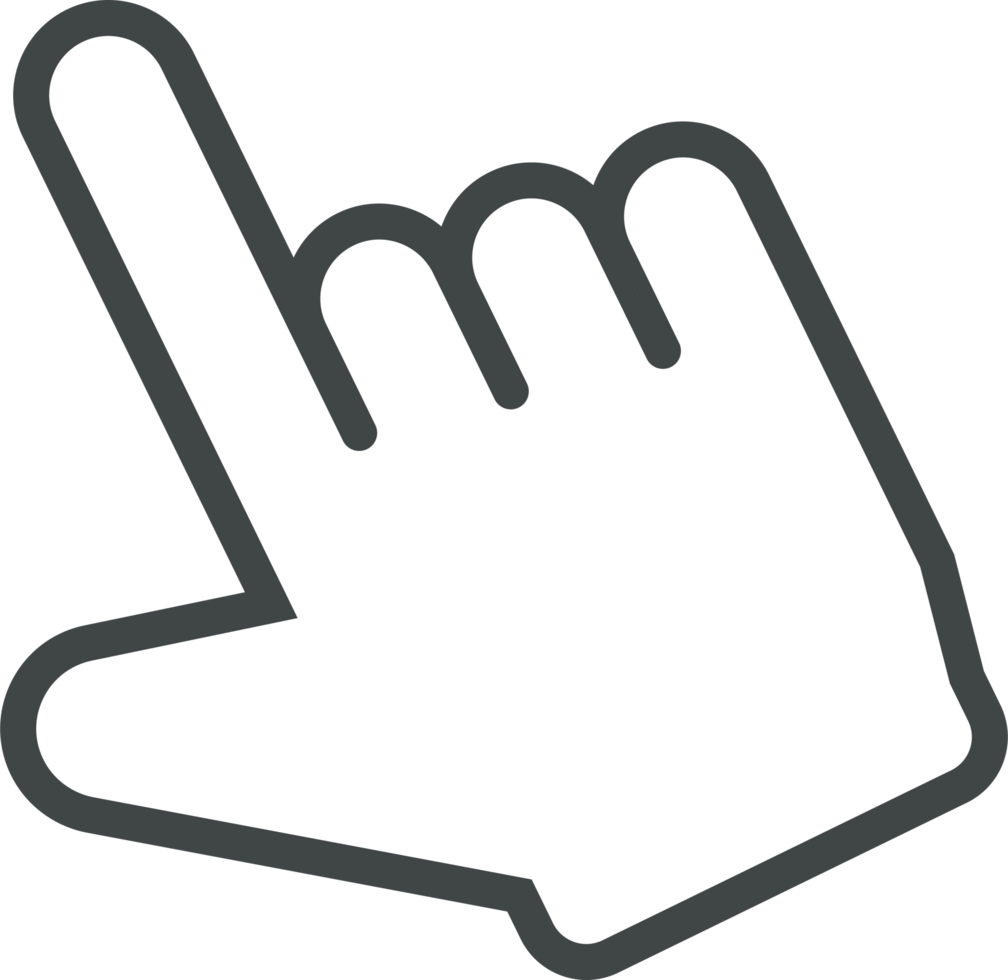 Hand cursor icon clip art png