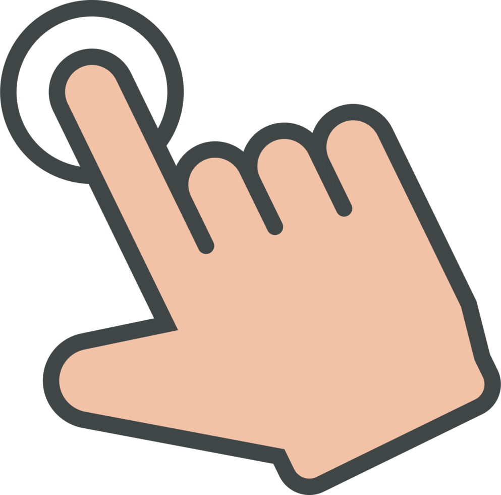 hand- cursor icoon klem kunst png