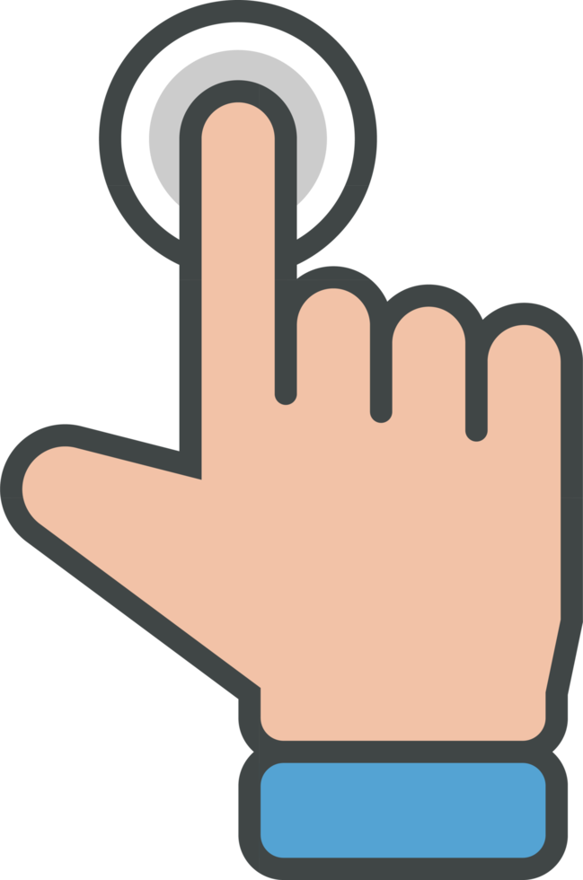 hand- cursor icoon klem kunst png