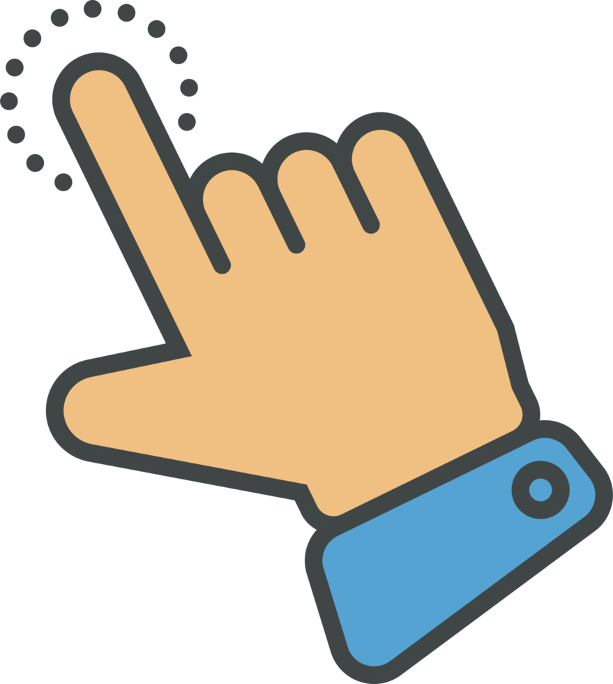 Hand cursor icon clip art png