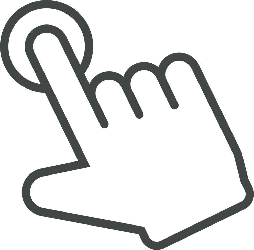 Hand cursor icon clip art png