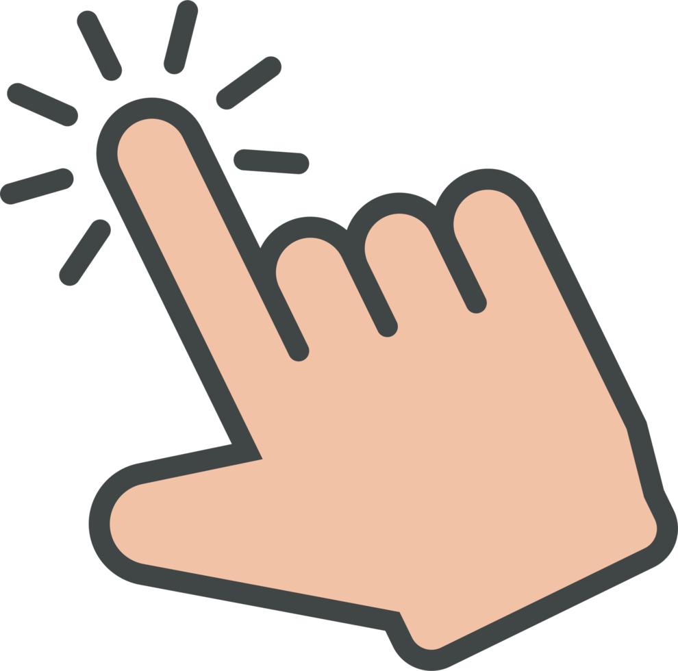 Hand cursor icon clip art png