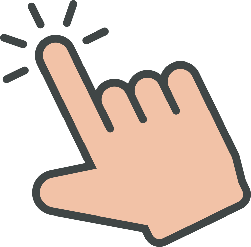 Hand cursor icon clip art png