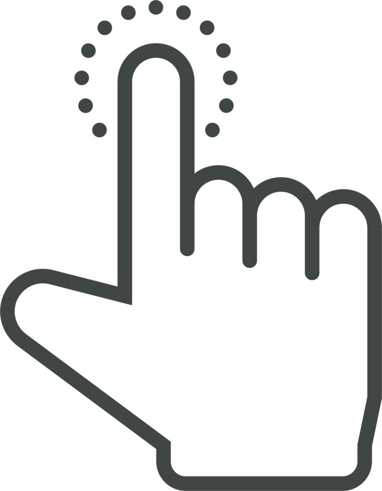 Hand cursor icon clip art png