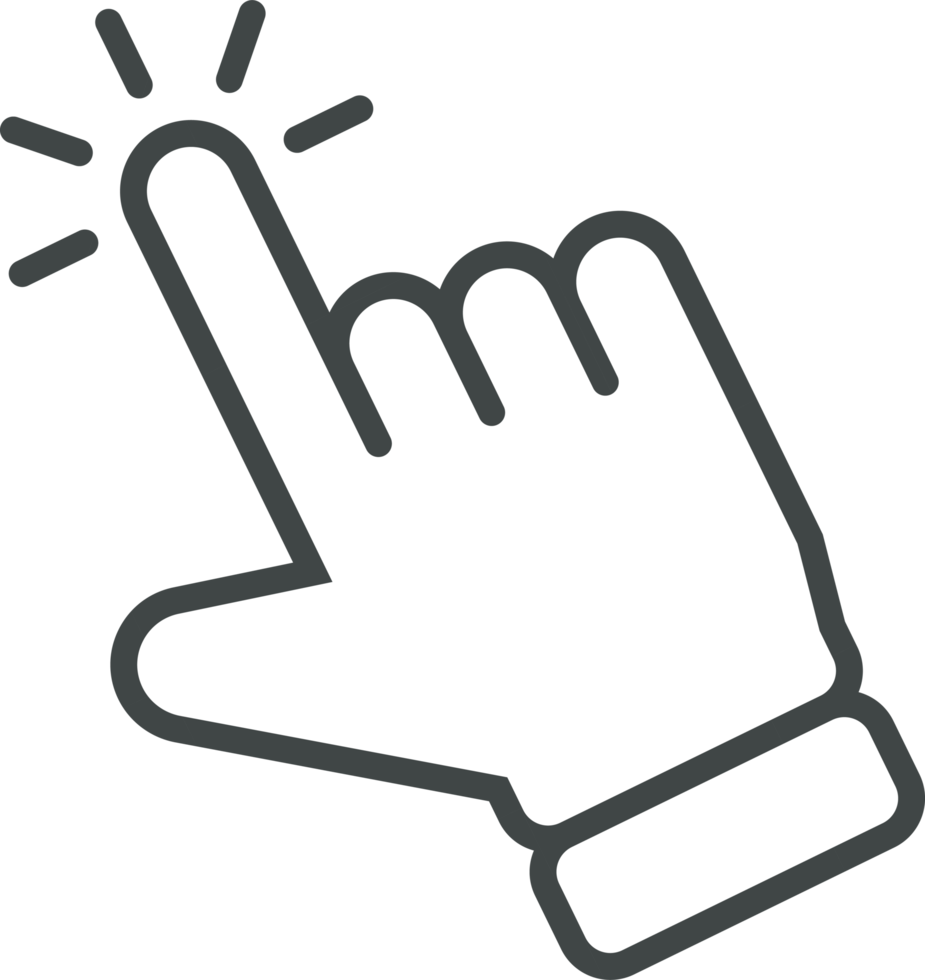 Hand cursor icon clip art png