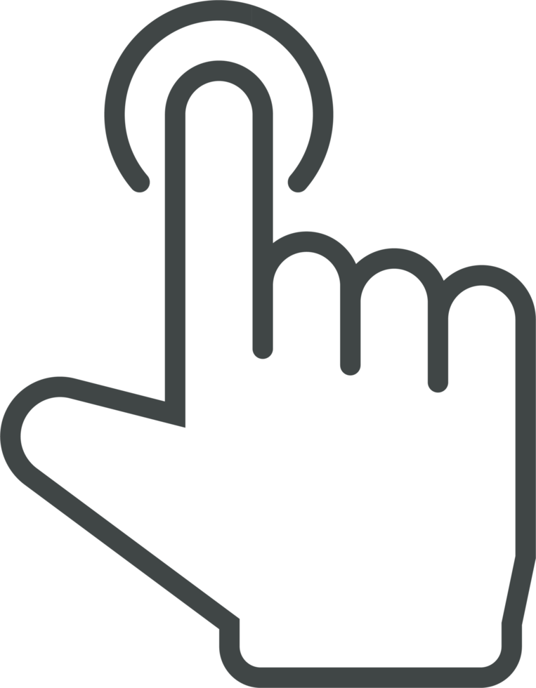 Hand cursor icon clip art png