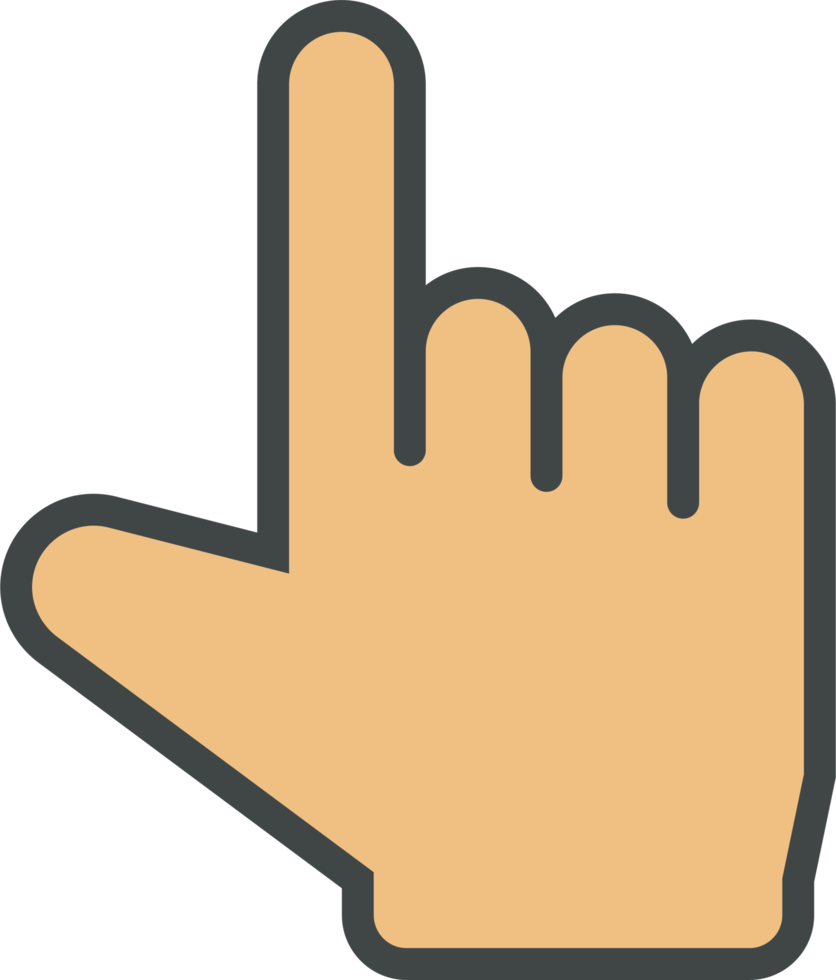 hand- cursor icoon klem kunst png