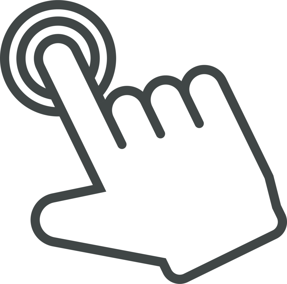 hand- cursor icoon klem kunst png