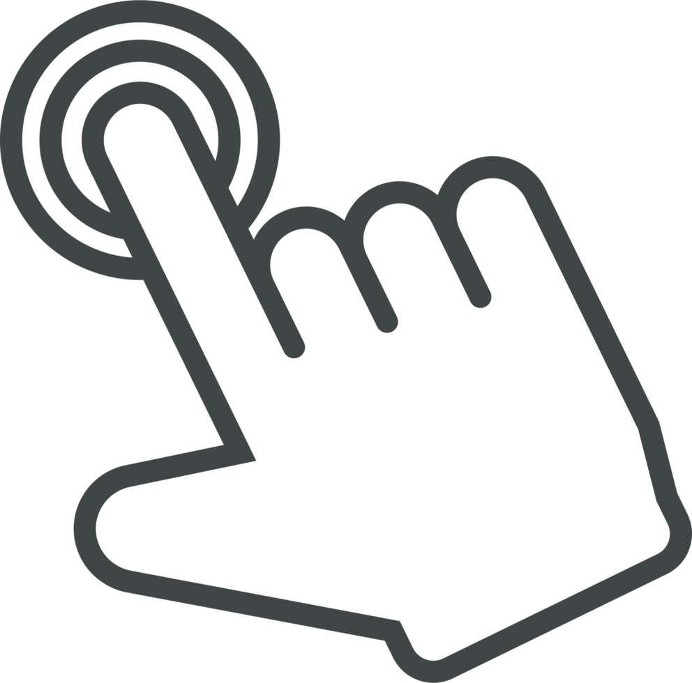 Hand cursor icon clip art png