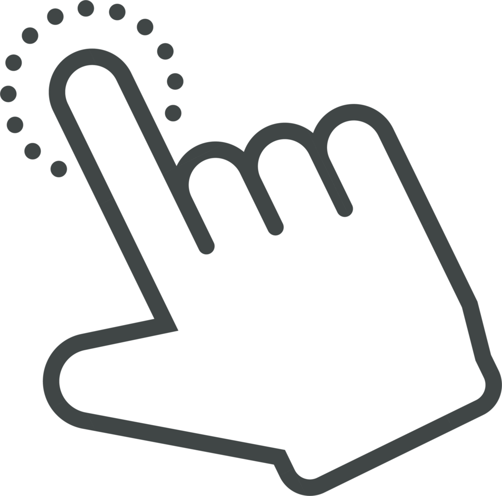 Hand cursor icon clip art png