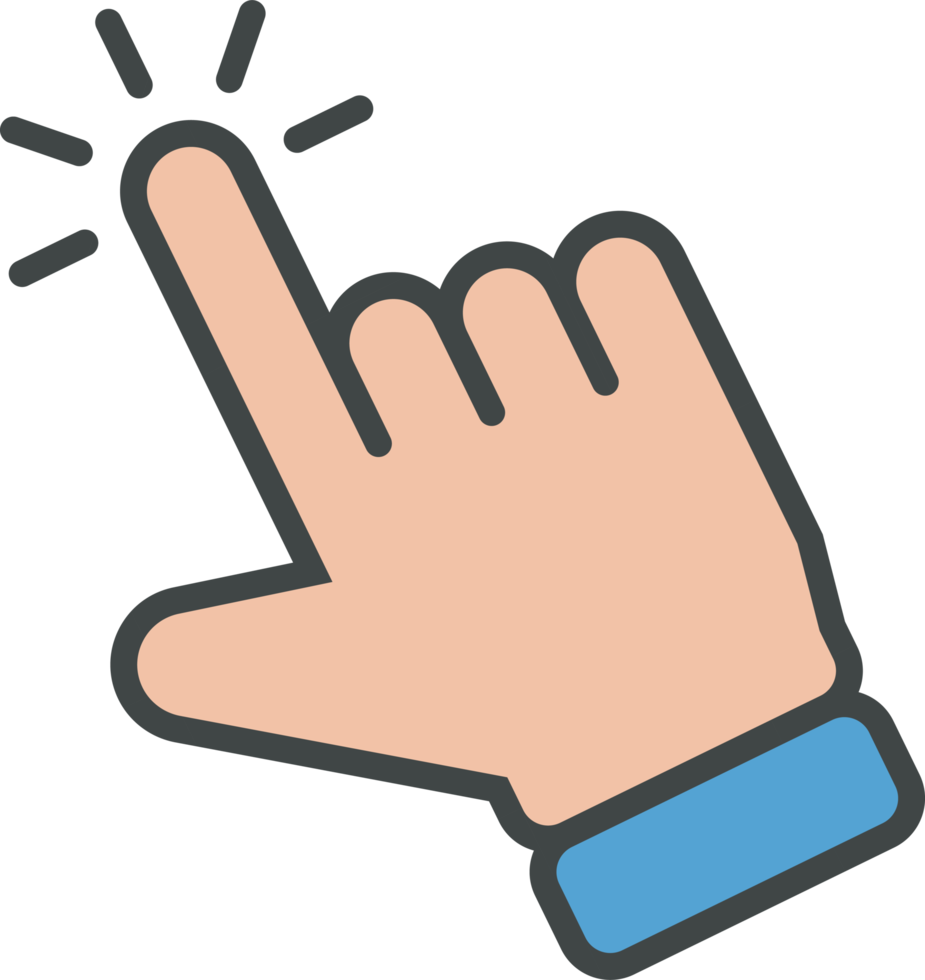 Hand cursor icon clip art png
