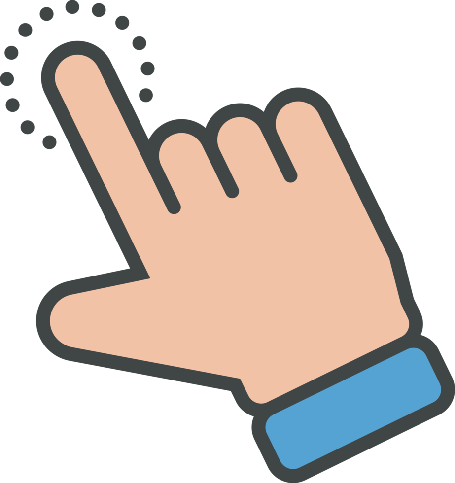 Hand cursor icon clip art png