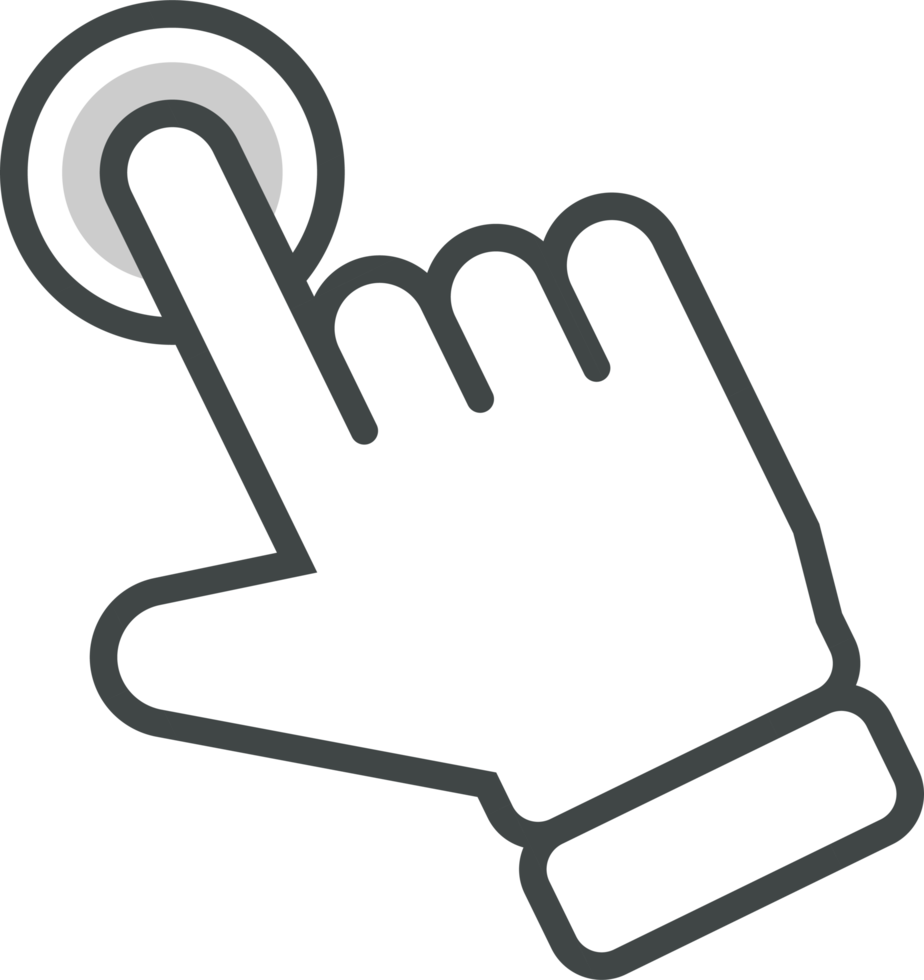 Hand cursor icon clip art png