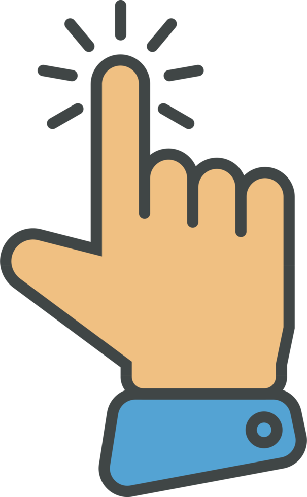 Hand cursor icon clip art png