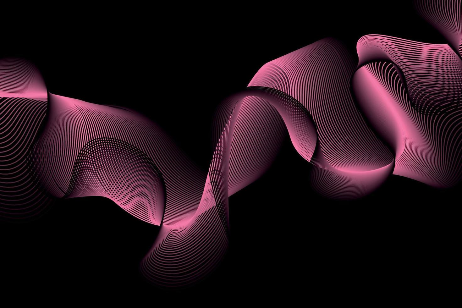 purple pink and black wave abstract background, suitable for landing page and computer desktop background. 3d vector