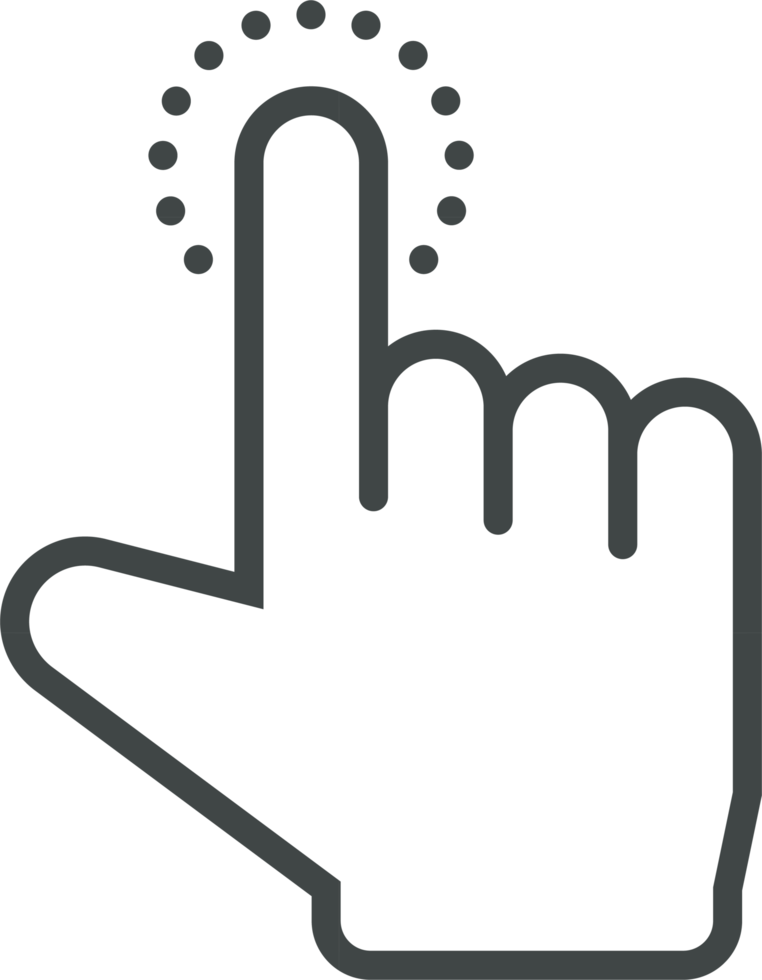 Hand cursor icon clip art png