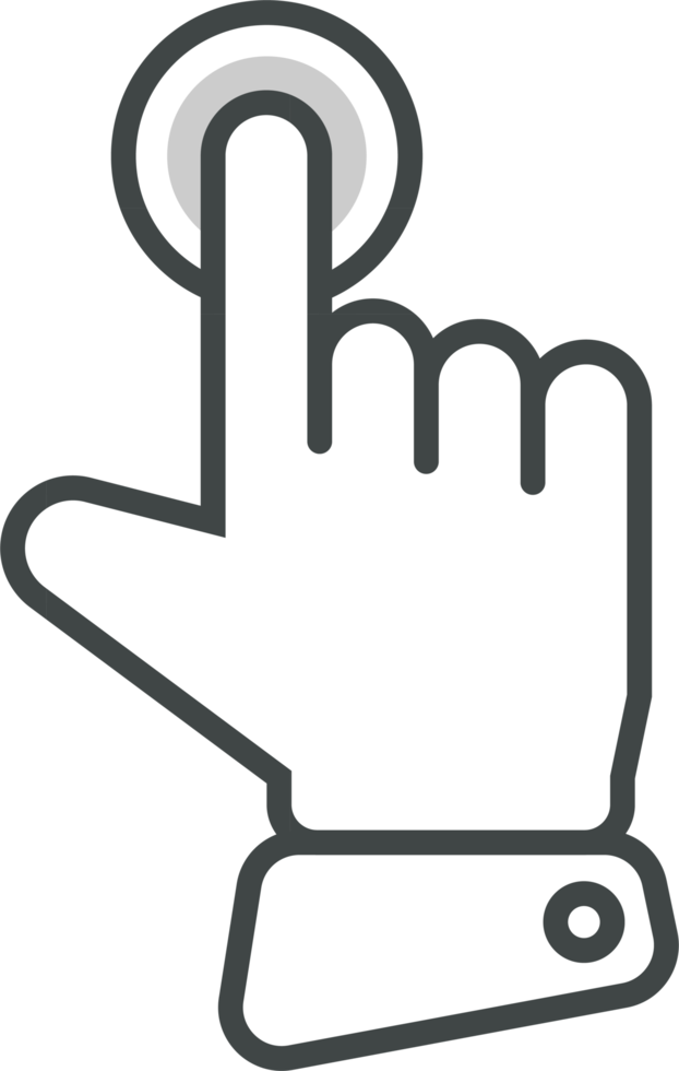 hand- cursor icoon klem kunst png