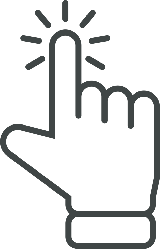 Hand cursor icon clip art png