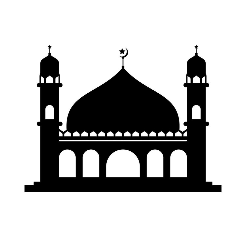 Vector silhouette mosque 21997011 Vector Art at Vecteezy