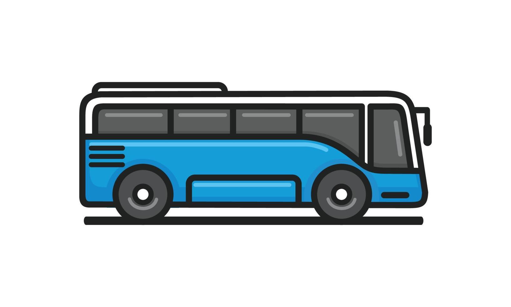 autobús logo diseño vector