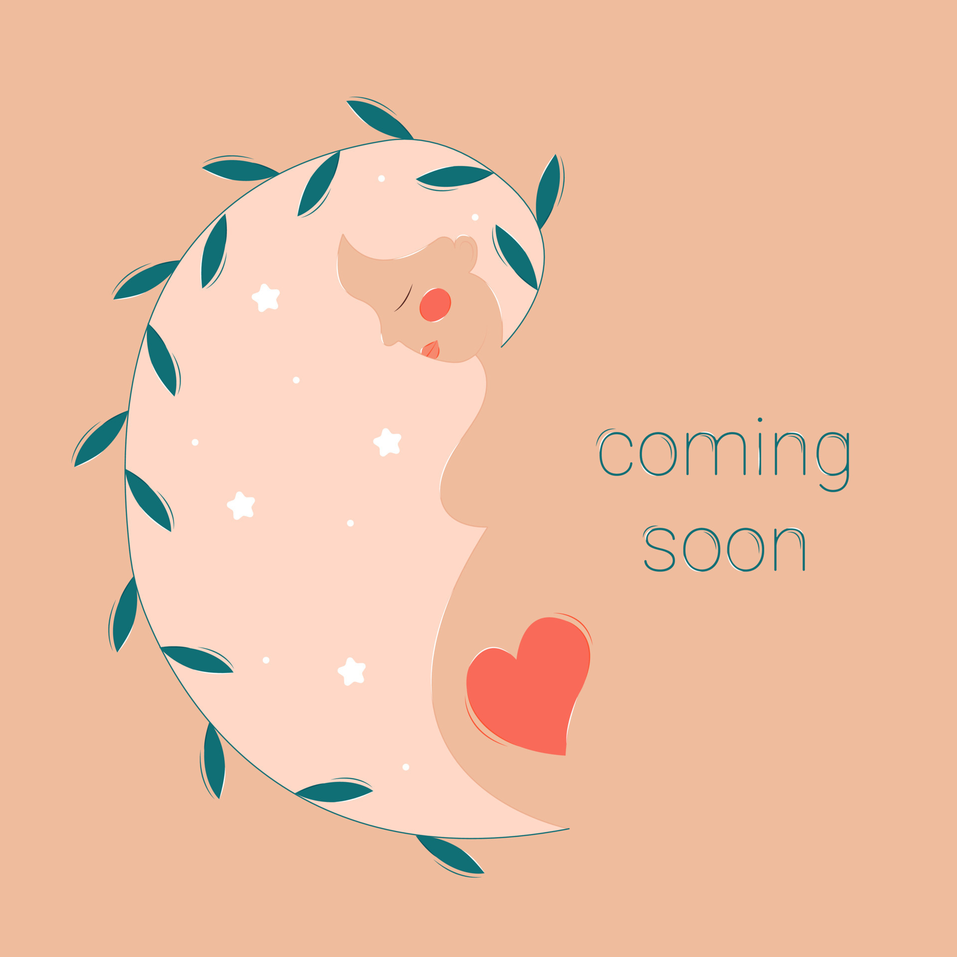 Coming Soon Pregnant Woman Natural Childbirth 21997810 Vector Art at