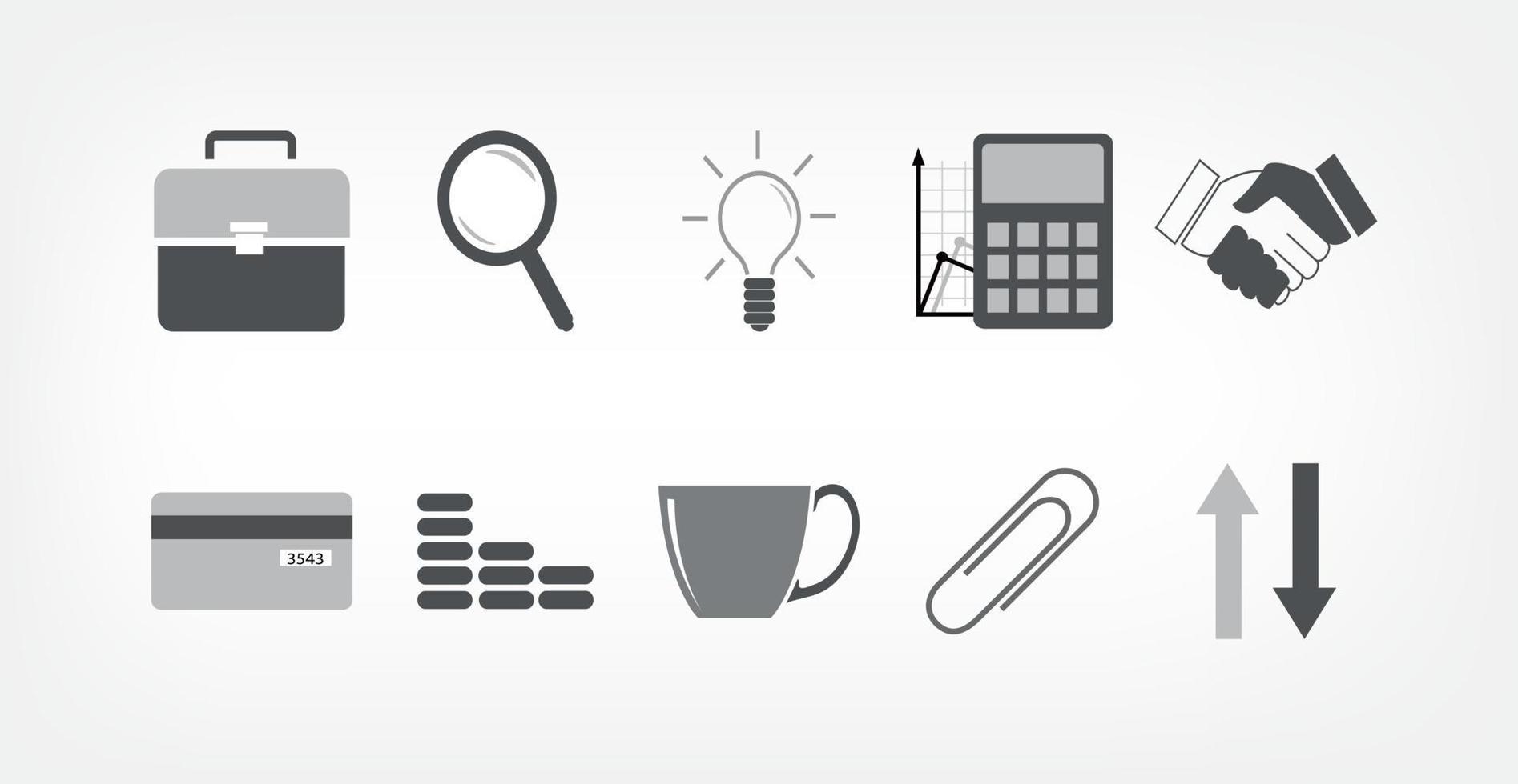Business icon, Vector. icon business corporate black on white background. Set of flat design icons for Business. vector