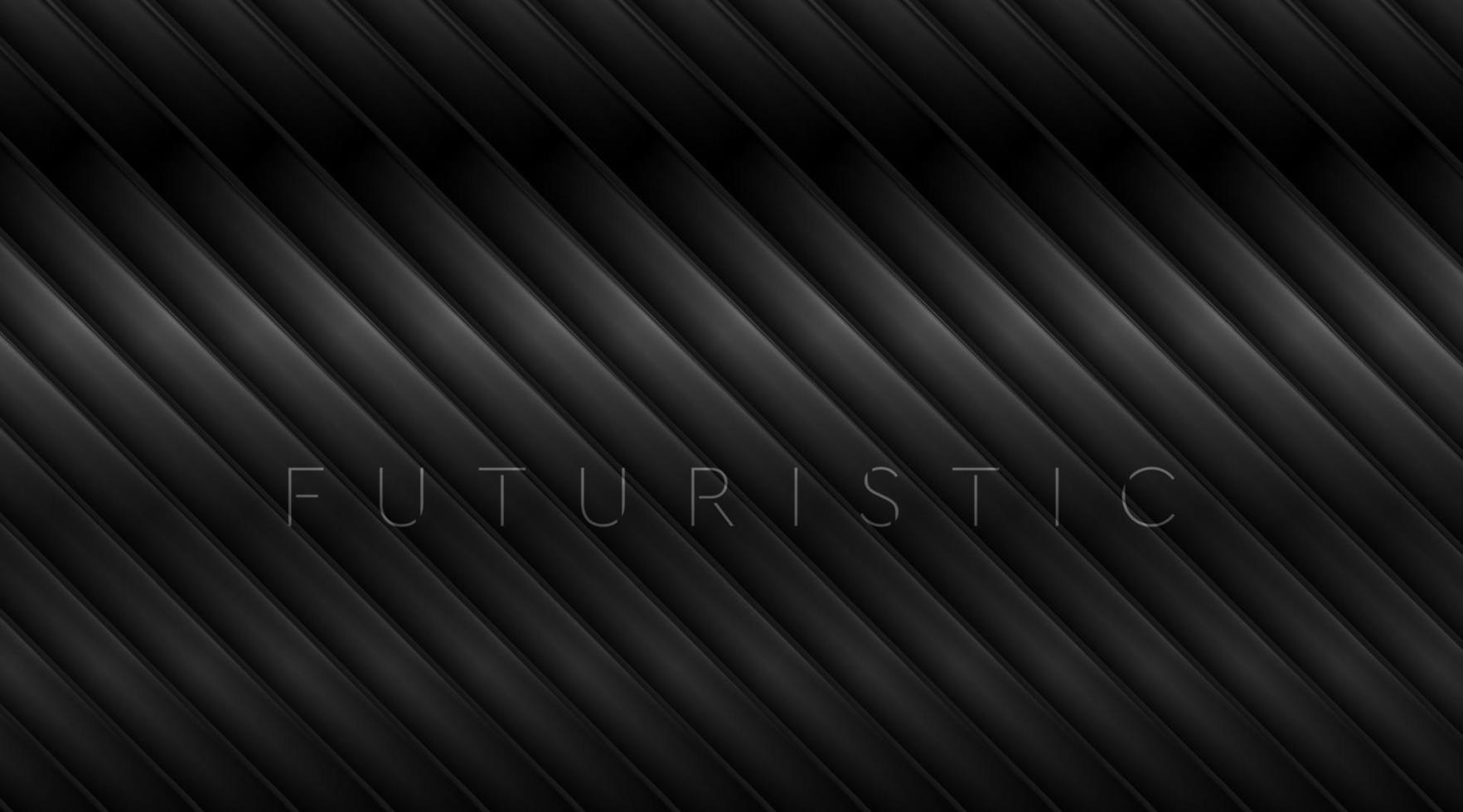 Geometric tech black glossy stripes abstract background vector