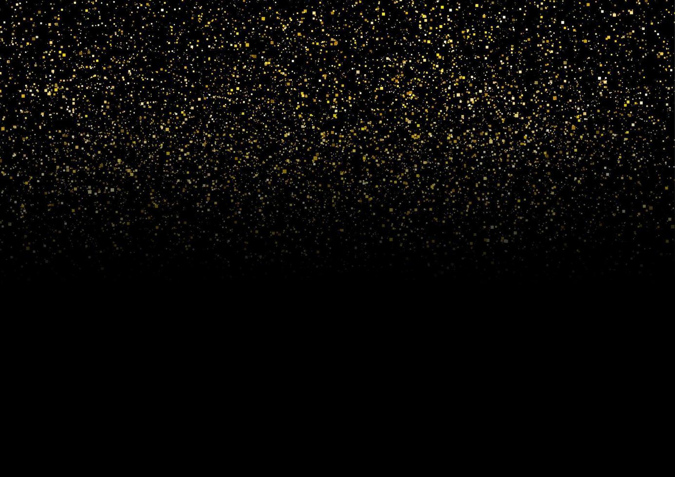 Abstract golden glowing dust particles vector background