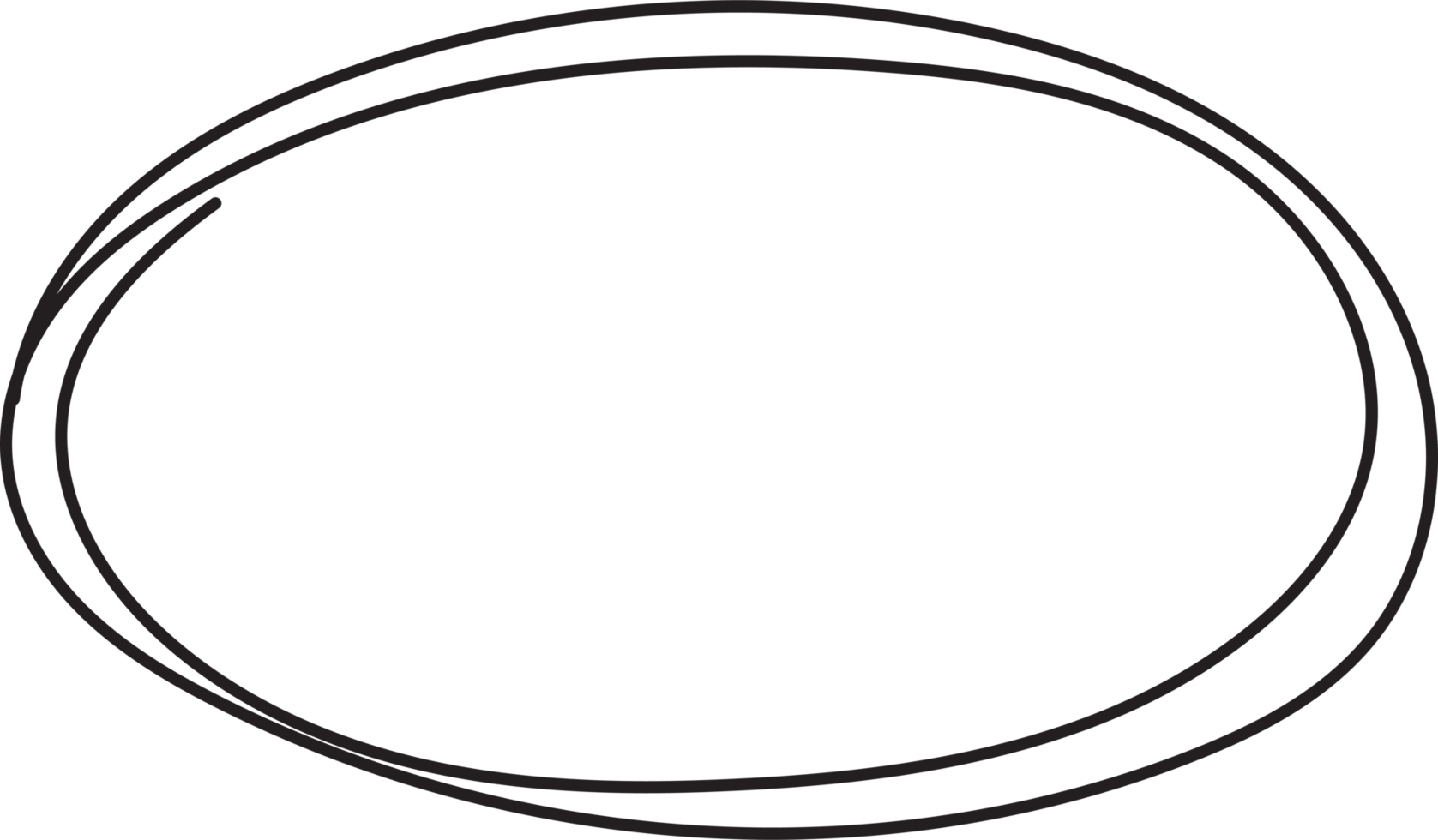 Hand drawn circle highlig png