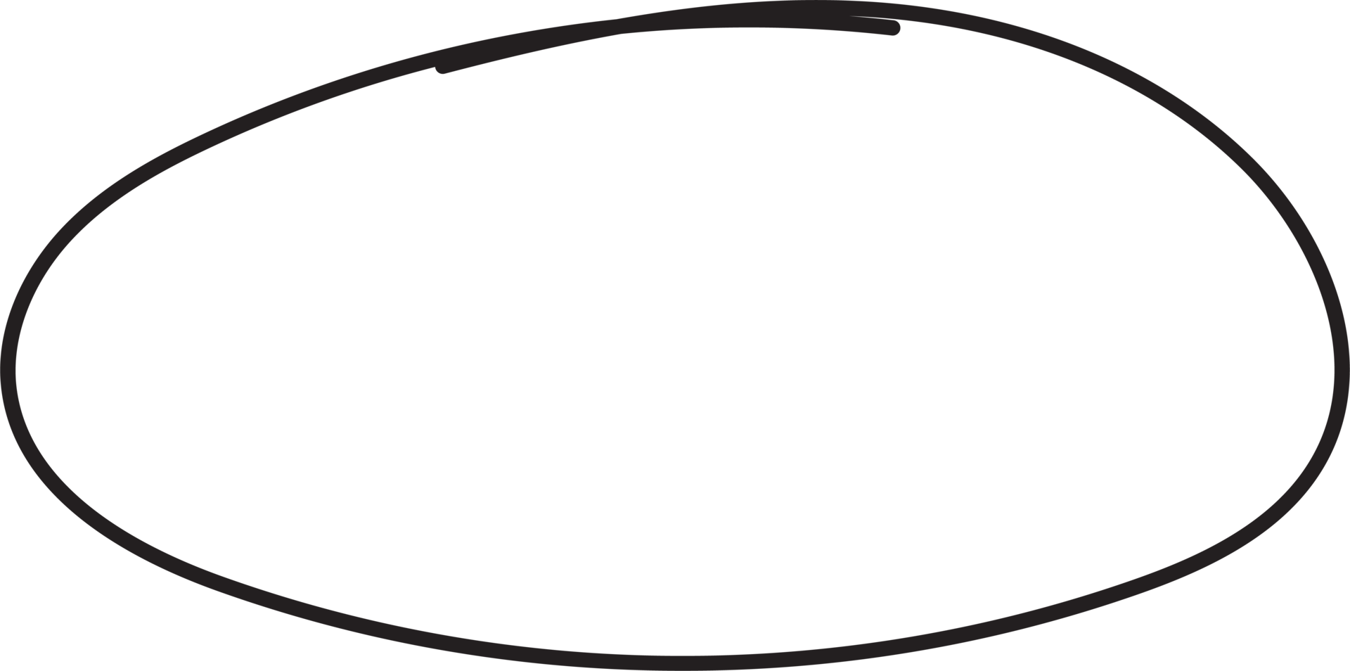 Hand drawn circle highlighting png