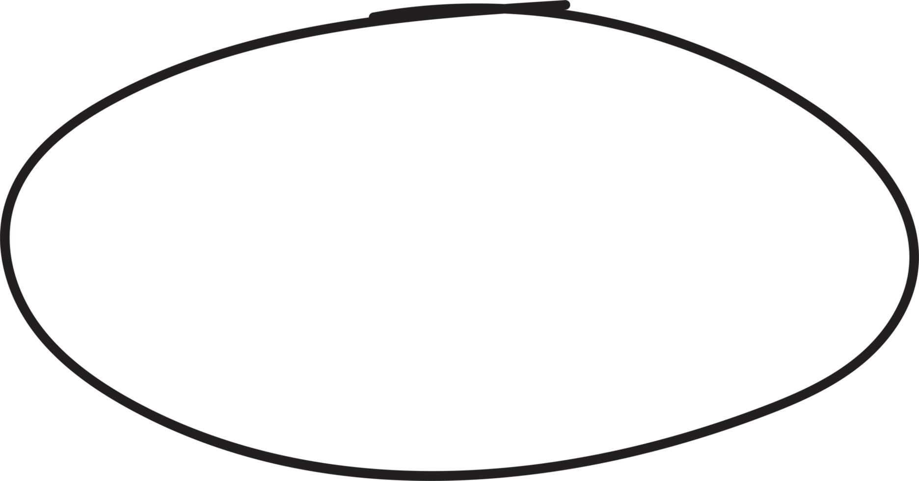 Hand drawn circle highlighting png
